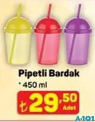 PİPETLİ BARDAK 450 ML PİPETLİ BARDAK 450 ML